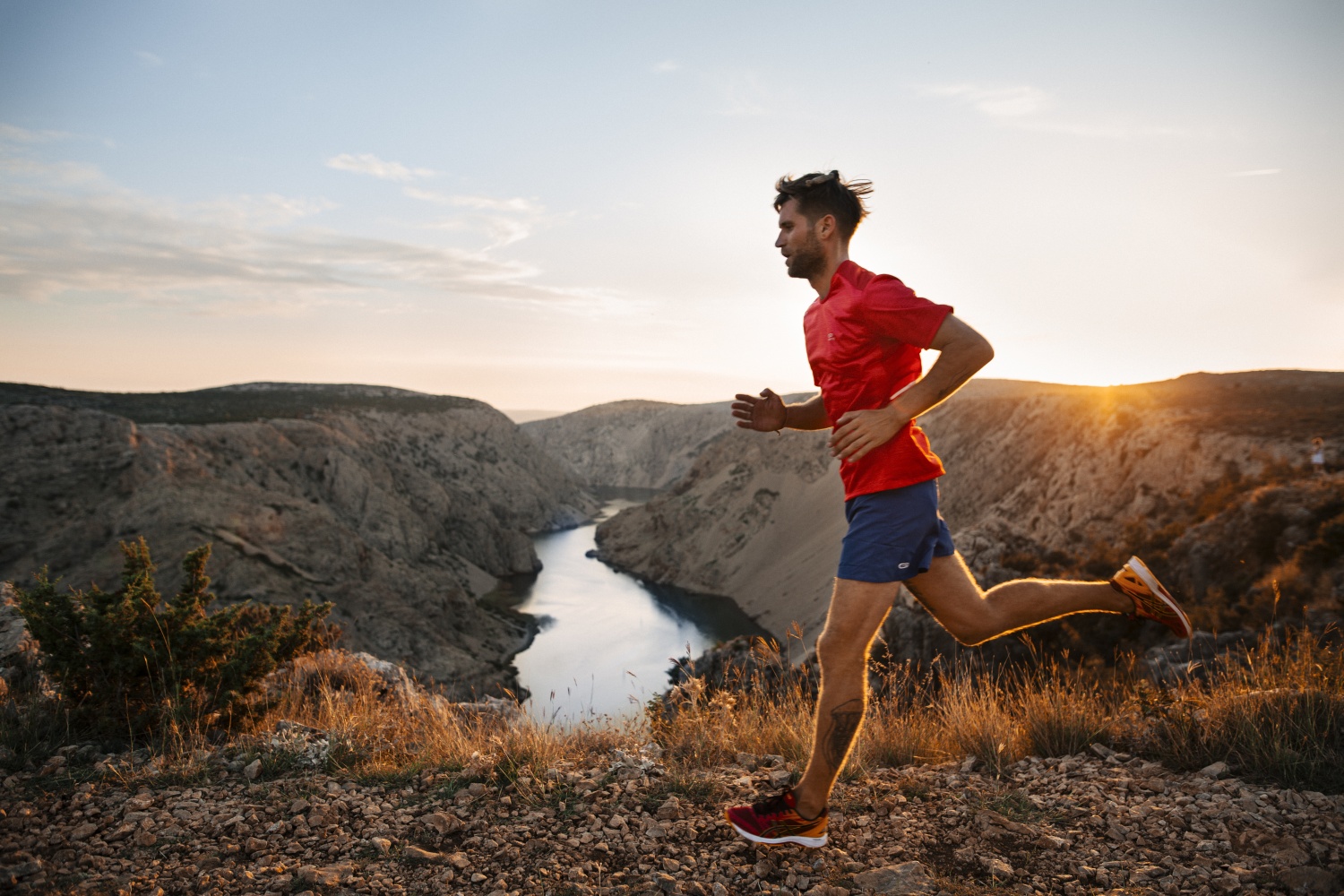 Running along the Zrmanja river