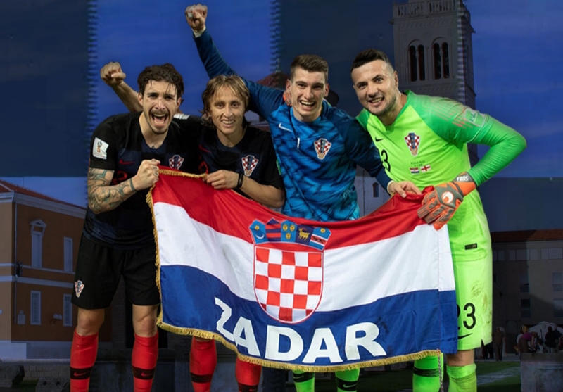 The FIFA World Cup 2018 silver medalists from Zadar - Vrsaljko, Modrić, Livaković and Subašić